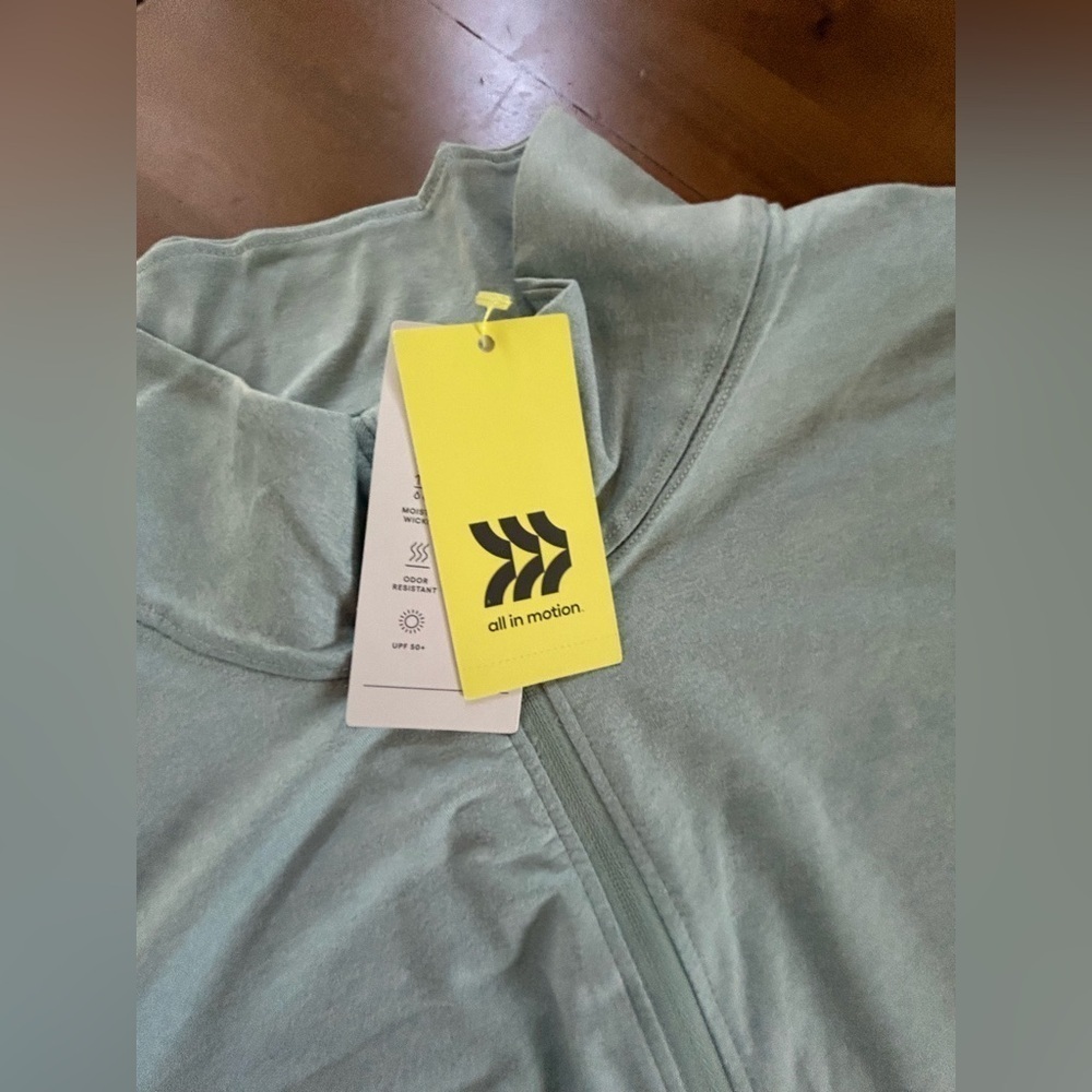 NWT All in Motion 1/2 zip Long Sleeve - Picture 4 of 10